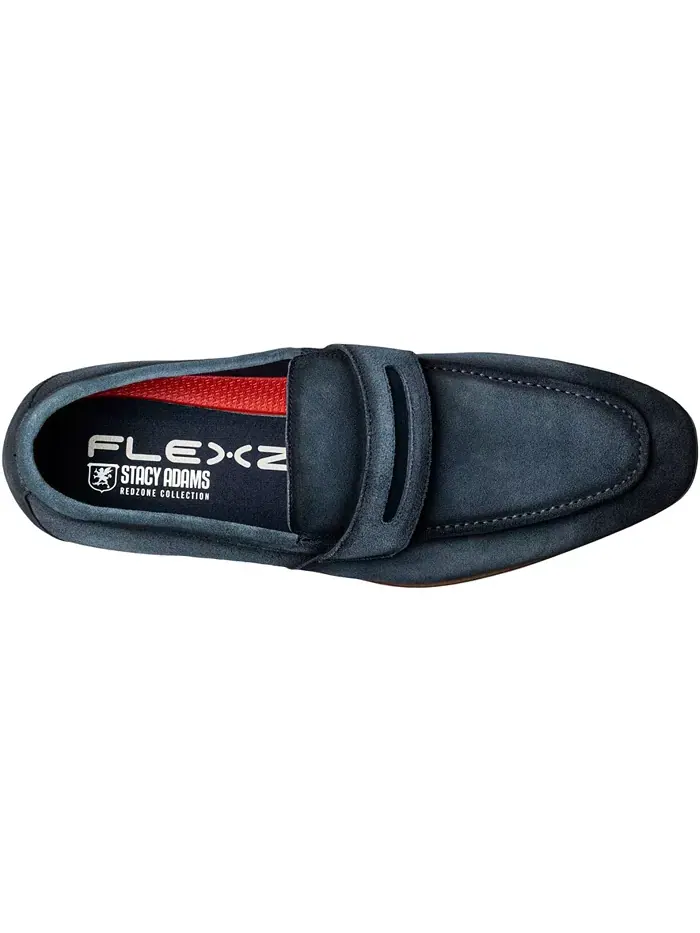 Мужские мокасины Burke Moc Toe Saddle Slip On Stacy Adams — изображение 6 из 17, темно-синий
