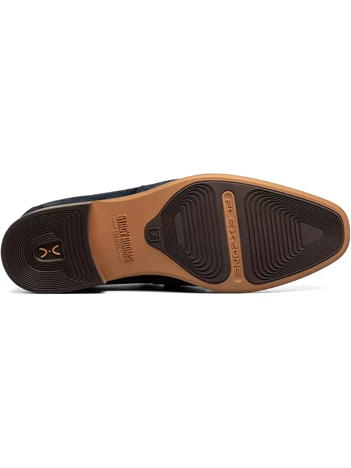 Мужские мокасины Burke Moc Toe Saddle Slip On Stacy Adams — изображение 7 из 17, темно-синий
