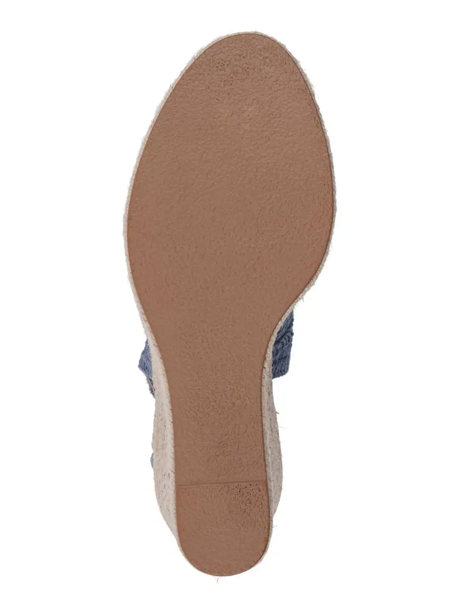 Босоножки-эспадрильи на танкетке Bowery Crochet GC Shoes — изображение 5 из 5, синий