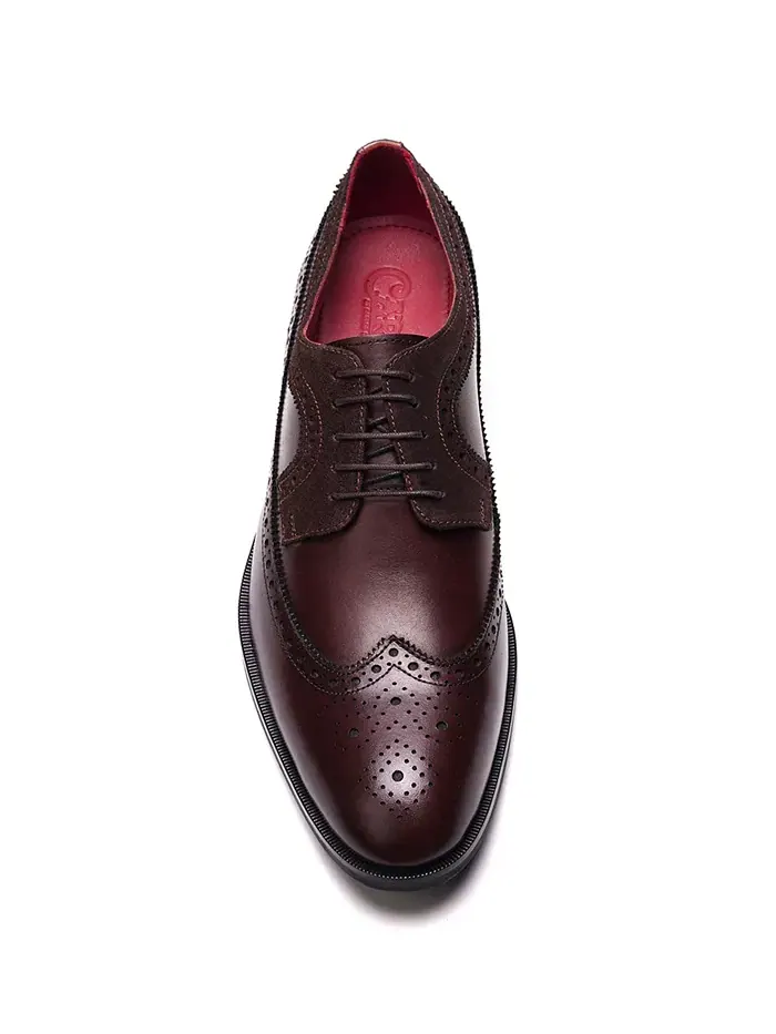Мужские оксфорды Felix Wingtip Carlos by Carlos Santana — изображение 2 из 6, коричневый