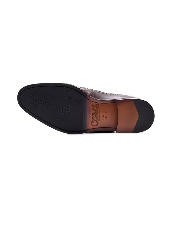 Мужские оксфорды Felix Wingtip Carlos by Carlos Santana — изображение 4 из 6, коричневый