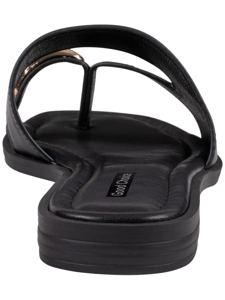 Женские босоножки-слайды с кольцом Halie GC Shoes — изображение 3 из 5, черный