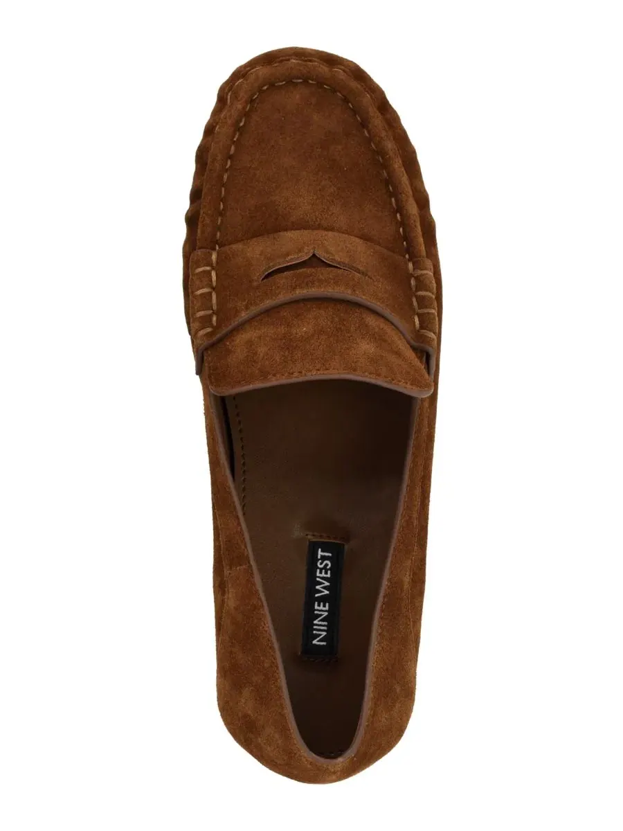 Лоферы-пенни слипоны Rasco Nine West, Dark Natural Suede — изображение 4 из 5