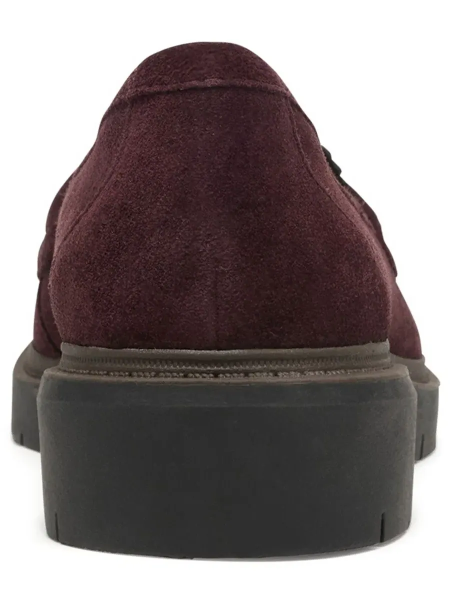 Женские лоферы-слипоны Westlynn Bella Clarks — изображение 3 из 6, бордовый