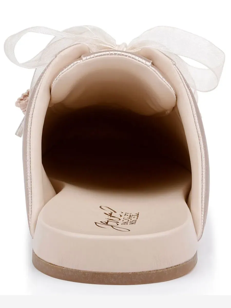 Женские слипоны-мюли Priscila Jewel Badgley Mischka — изображение 3 из 5, бежевый