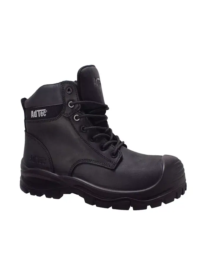 Мужские рабочие ботинки 6" Waterproof Composite Toe коричневые AdTec — черный