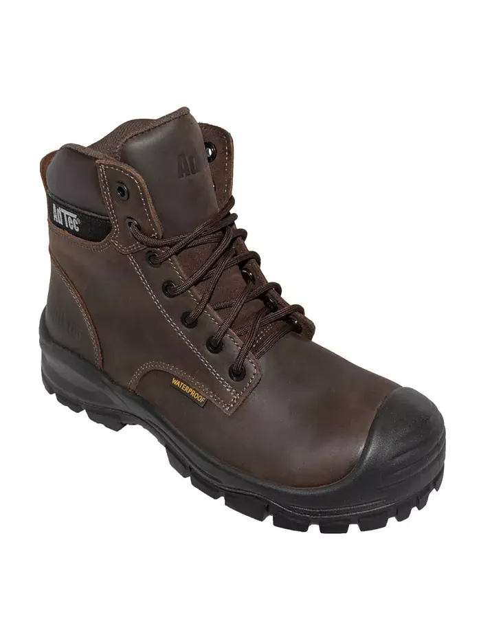 Мужские рабочие ботинки 6" Waterproof Composite Toe коричневые AdTec — коричневый