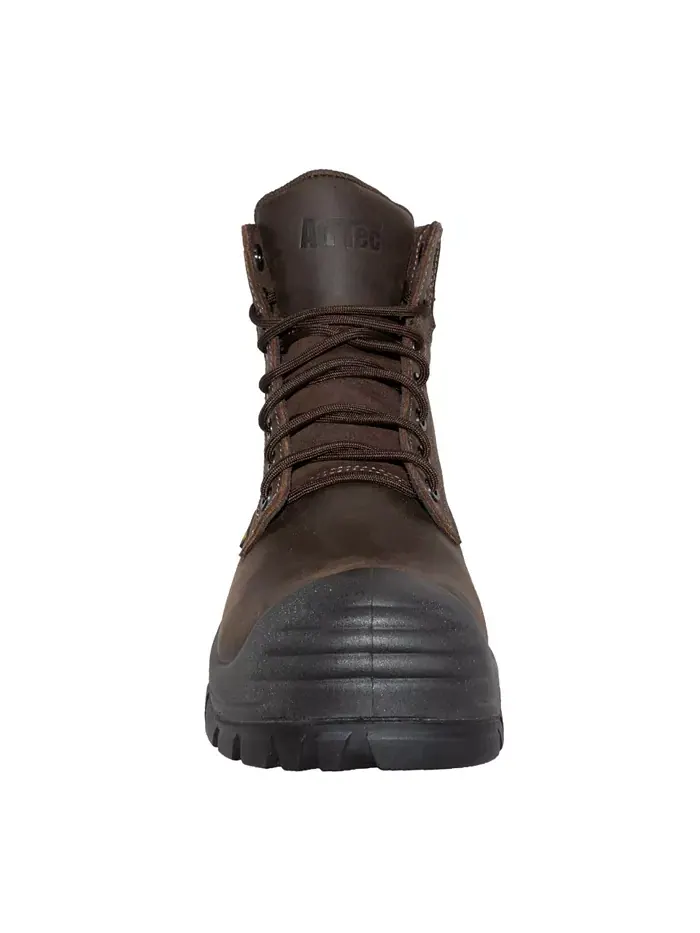 Мужские рабочие ботинки 6" Waterproof Composite Toe коричневые AdTec — изображение 6 из 7, коричневый