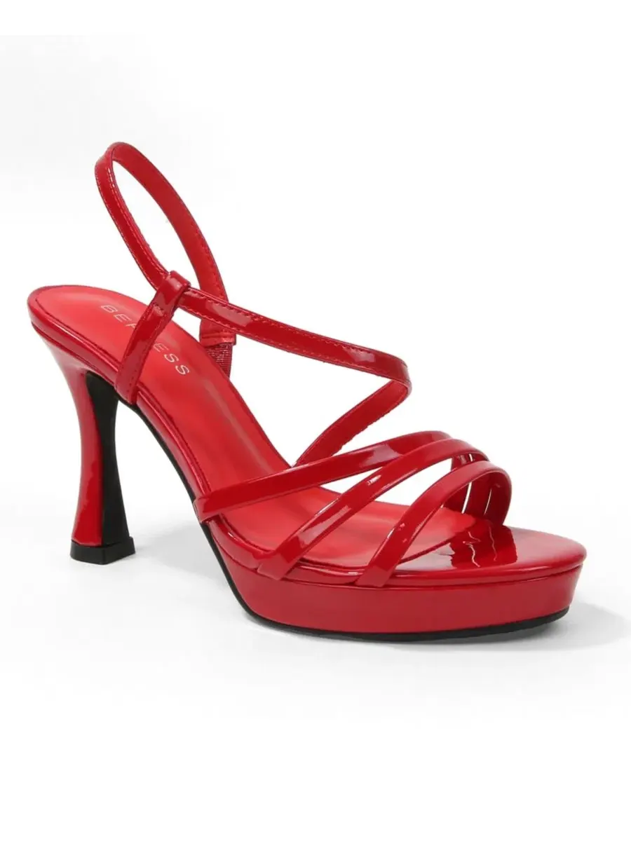 Женские босоножки с платформой Gita Patent Strappy Flare Heel BERNESS