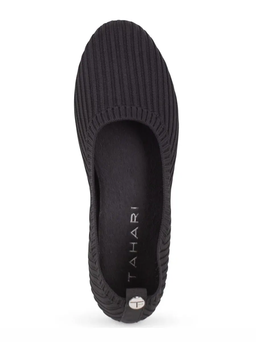 Женские балетки из трикотажа Clementia Tahari — изображение 4 из 6, черный