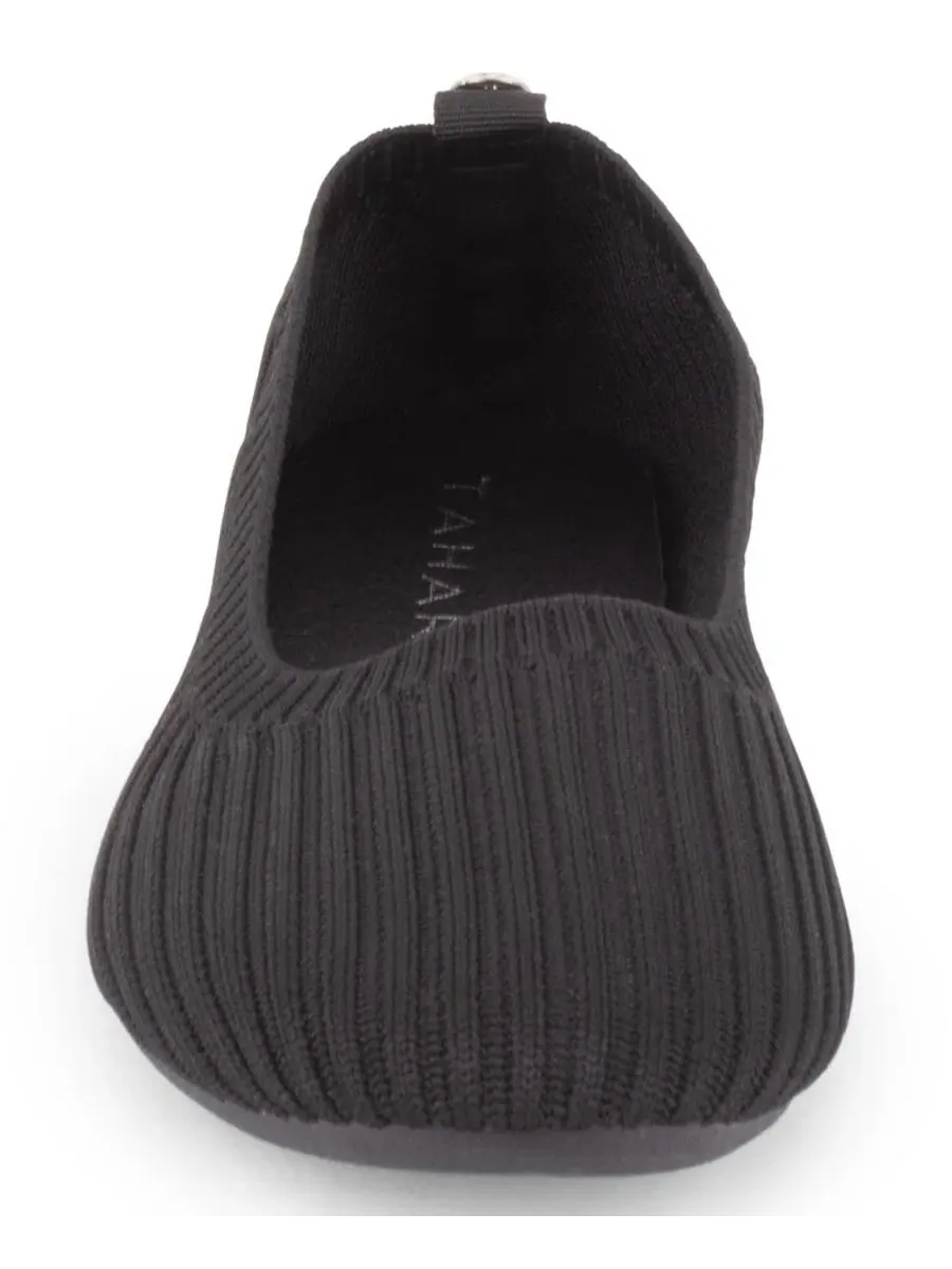 Женские балетки из трикотажа Clementia Tahari — изображение 6 из 6, черный