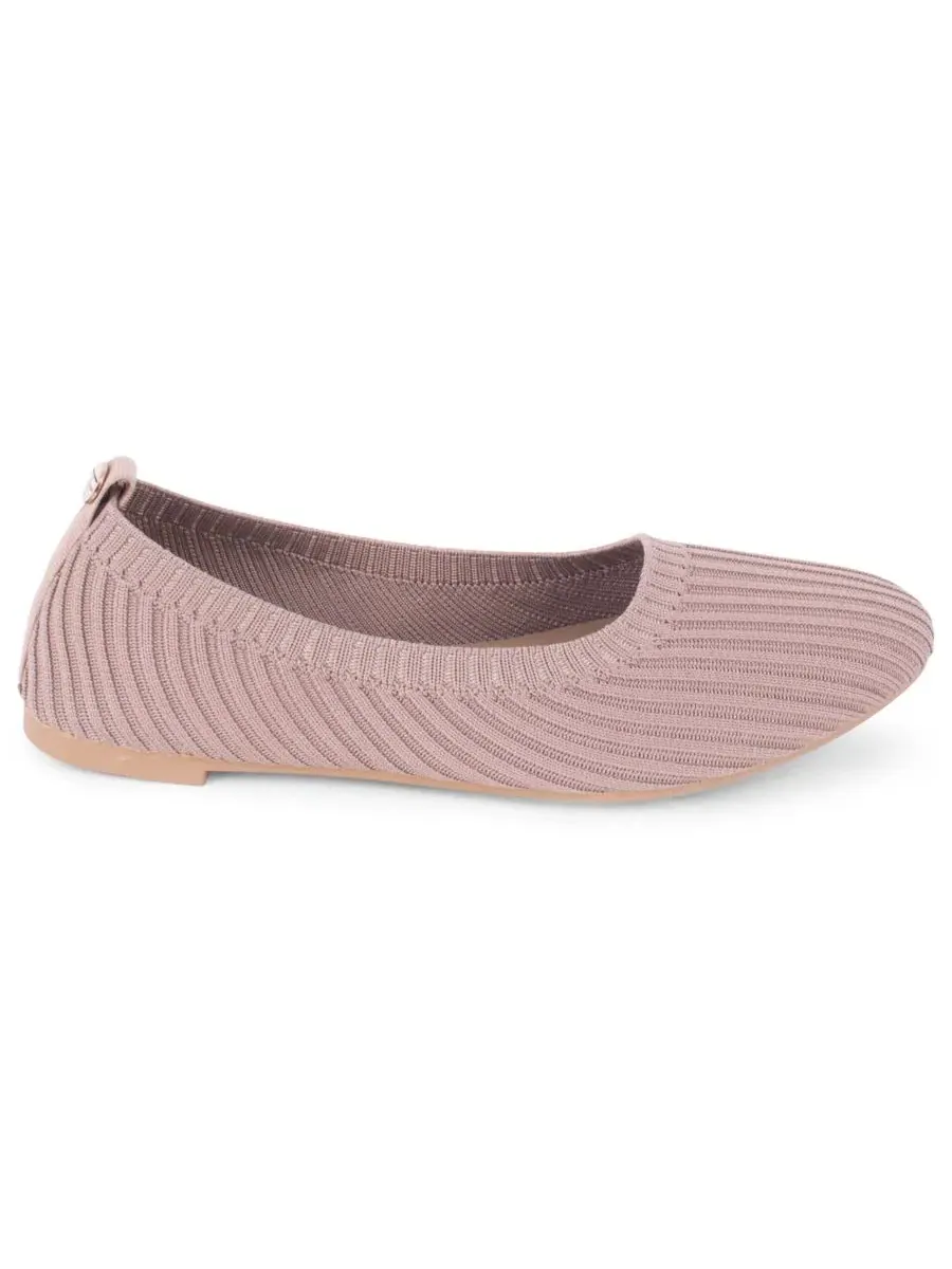 Балетки с вязаным верхом Clementia Tahari — изображение 2 из 6, коричневый