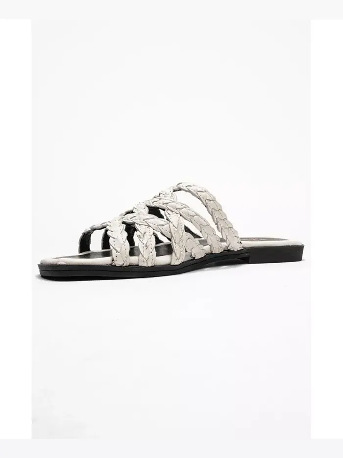 Кожаные сланцы Alisha Slide (Женские) Forever & Always Shoes — изображение 3 из 6, бежевый/бежевый