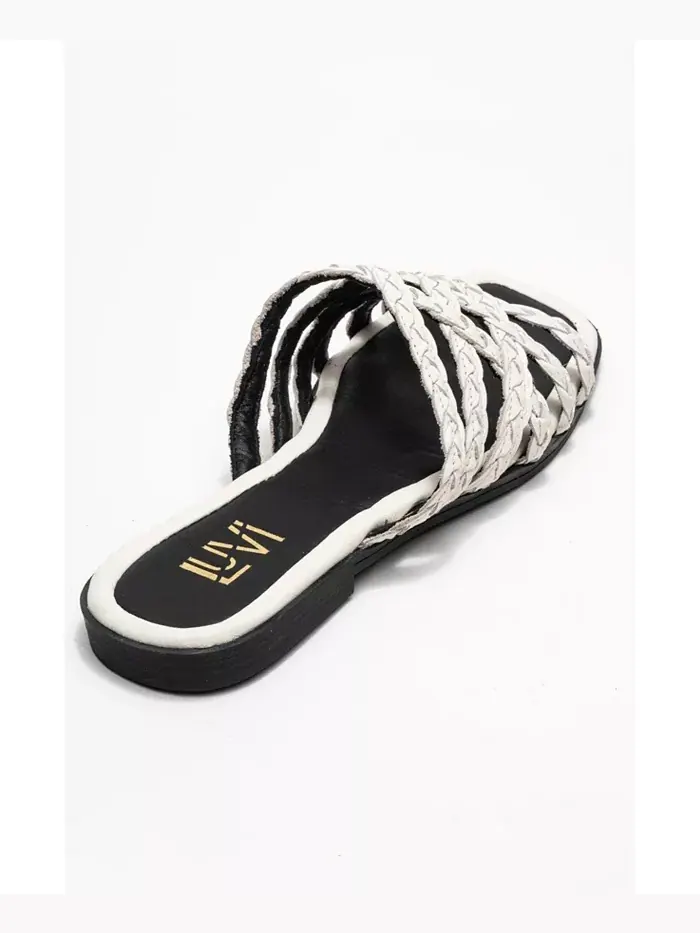 Кожаные сланцы Alisha Slide (Женские) Forever & Always Shoes — изображение 5 из 6, бежевый/бежевый