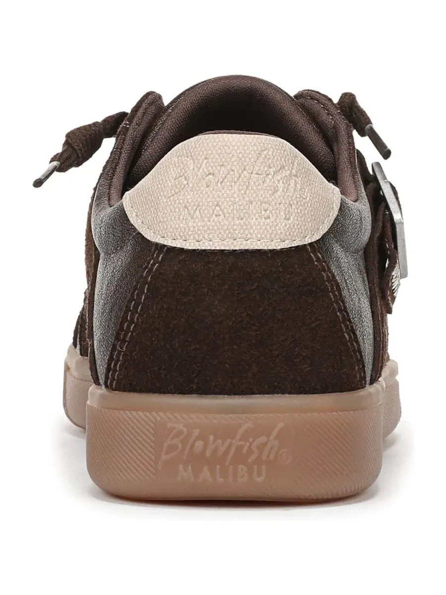 Кроссовки-слипоны Topanga с декоративной фурнитурой Blowfish Malibu, Espresso Faux Suede/Nylon — изображение 3 из 5, бежевый