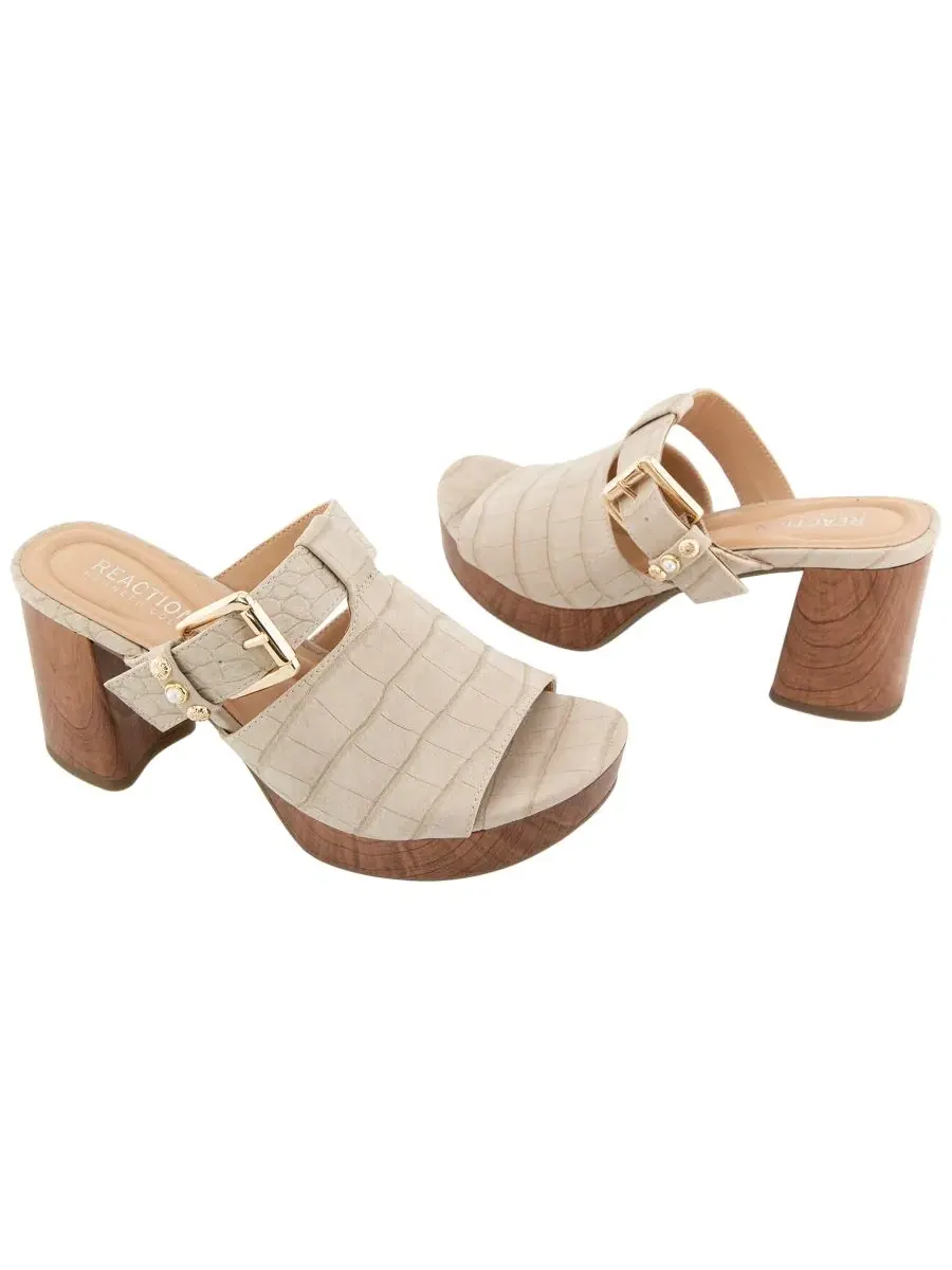 Босоножки на платформе с широким ремешком Rumson Kenneth Cole Reaction, Wood Ash Gator — изображение 6 из 8