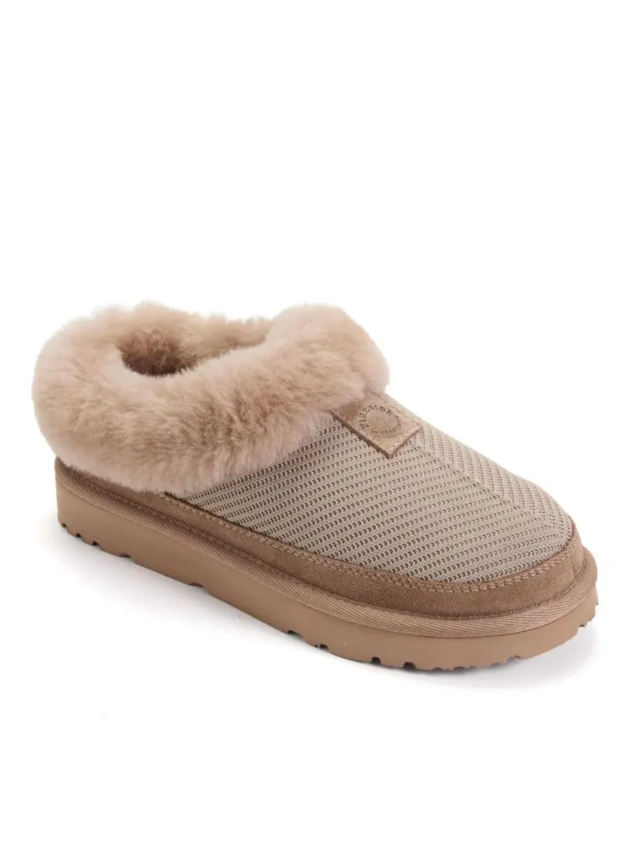 Женские тапочки-клоги Fireside by Adelaide Sport с водоотталкивающим трикотажем, из овчины