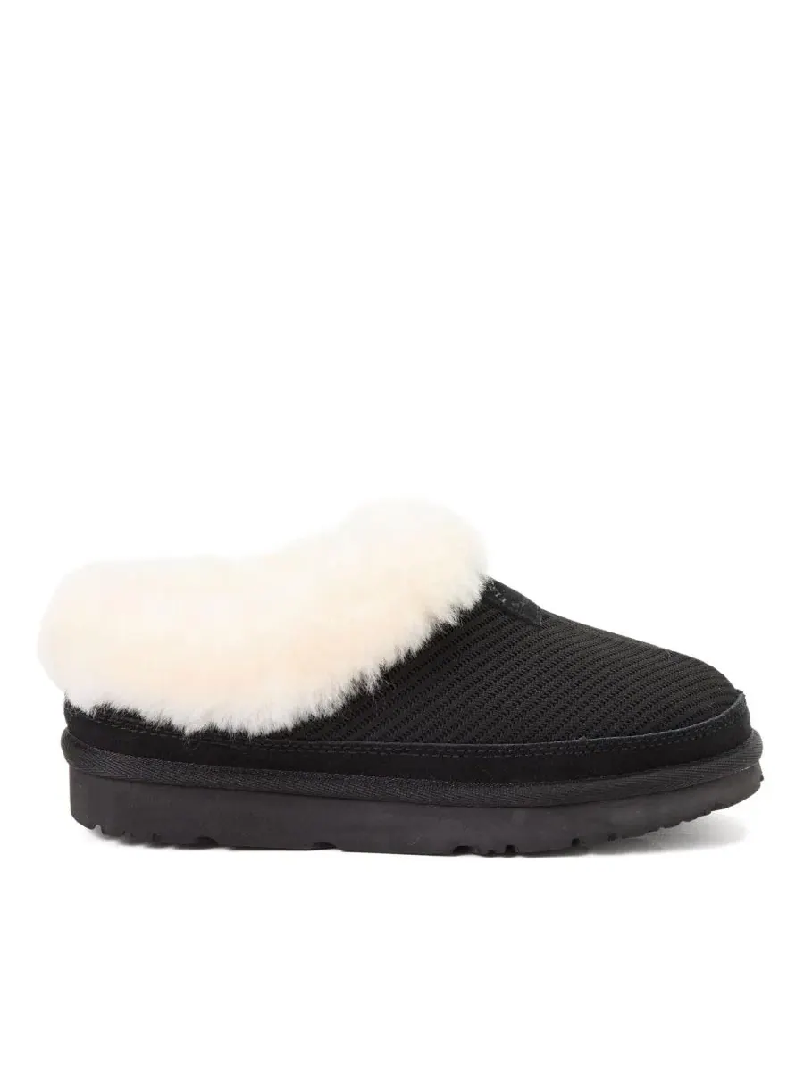 Женские тапочки-клоги с водоотталкивающим трикотажем и овчиной, модель Fireside by Adelaide Sport — изображение 2 из 6