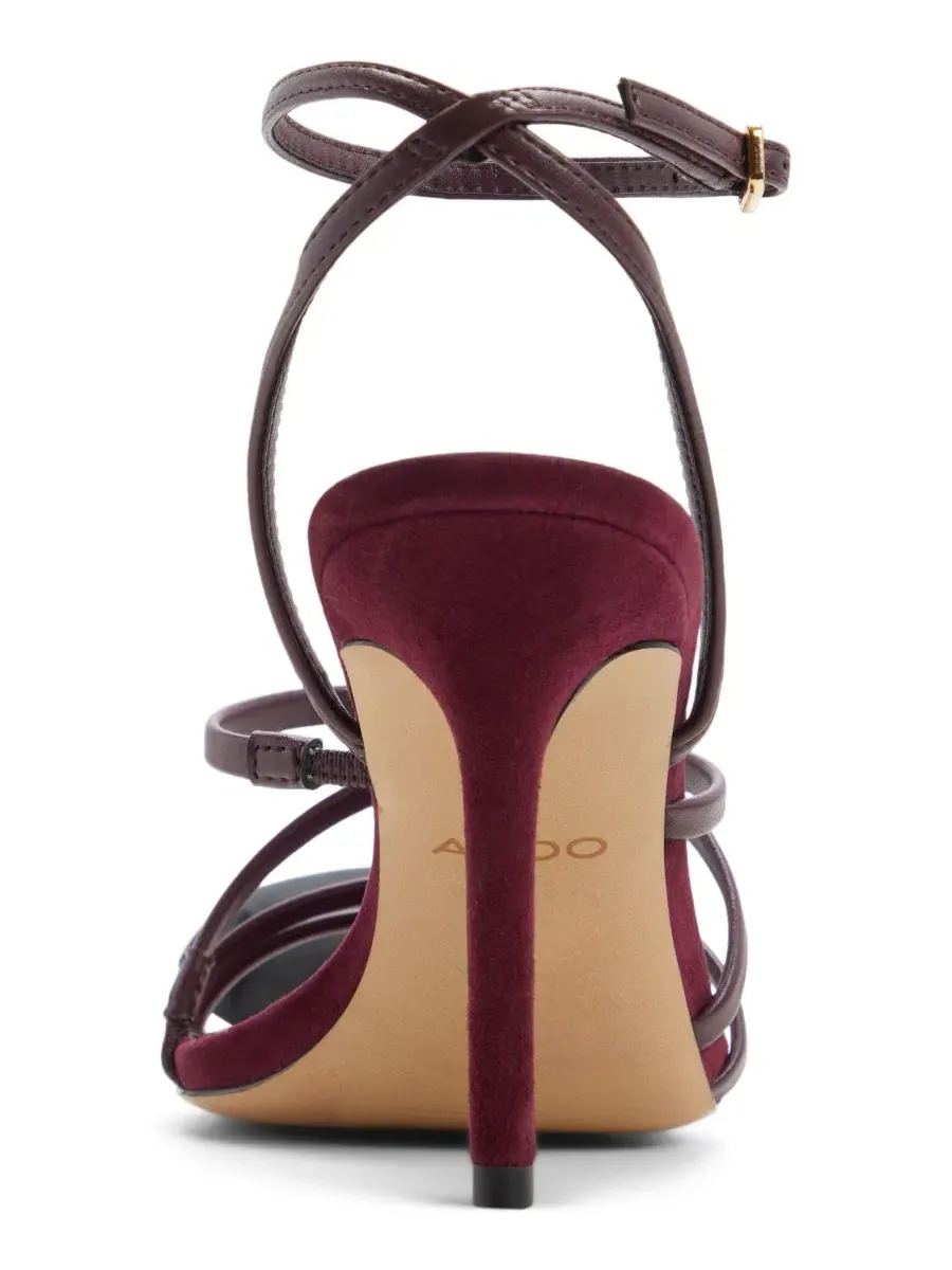 Женские босоножки-сандалии Solania Strappy Dress Sandals ALDO — изображение 3 из 5, бордовый