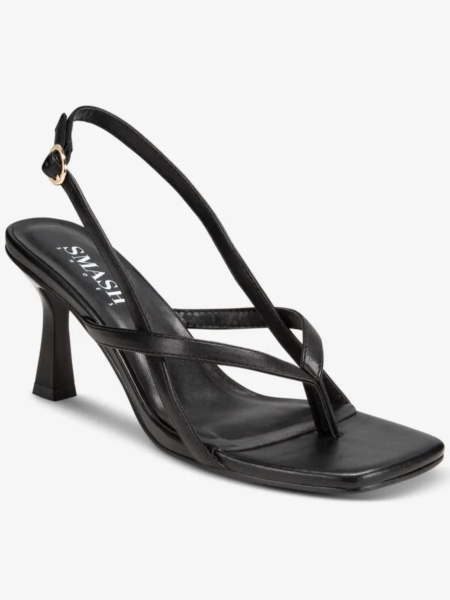 Женские сандалии Freya с открытой пяткой - доступны большие размеры SMASH Shoes — черный