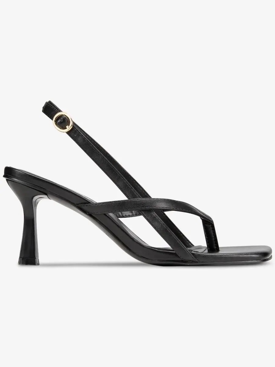 Женские сандалии Freya с открытой пяткой - доступны большие размеры SMASH Shoes — изображение 2 из 6, черный