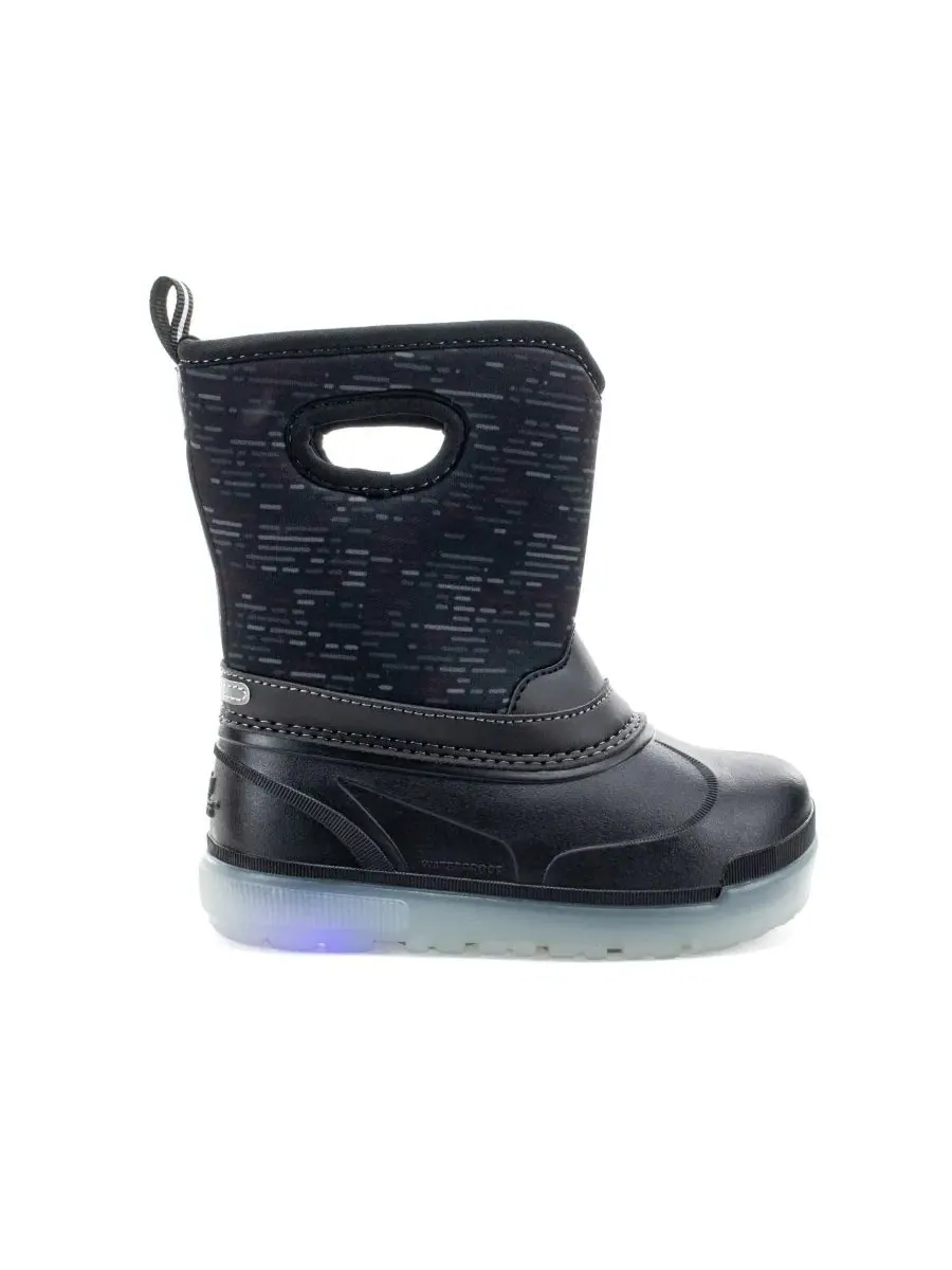 Детские зимние ботинки Travali Lighted Faux Fur Neoprene Cold Weather Boot Western Chief — изображение 3 из 3, черный