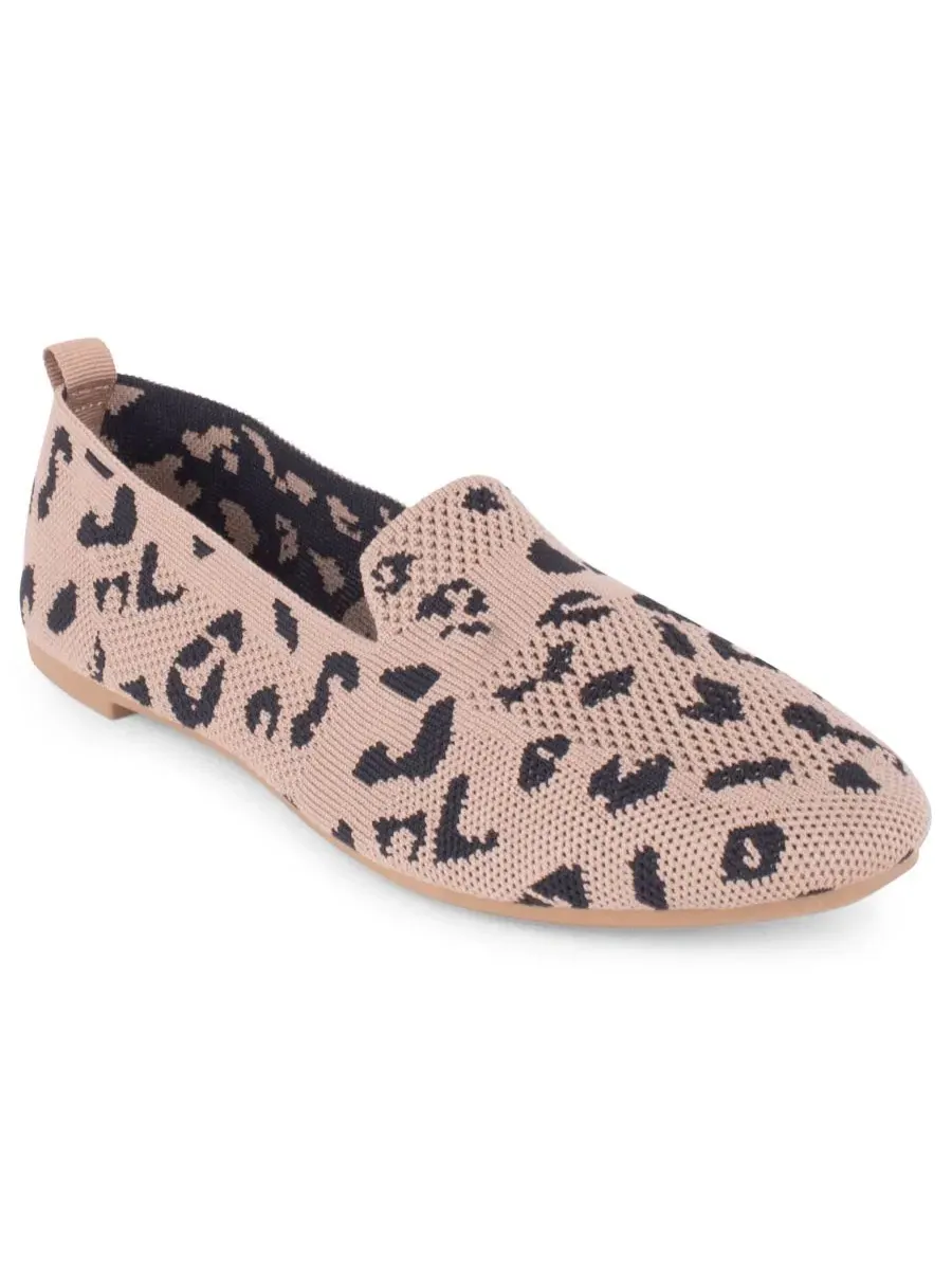 Туфли-слипоны Natalia из трикотажа Tahari — изображение 1 из 6, леопардовый