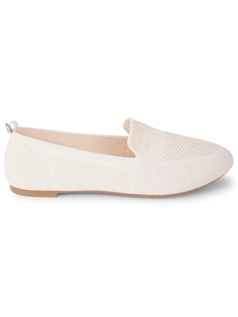 Женские слипоны с вязаным верхом Natalia Knit Slip-On Flats Tahari — изображение 2 из 6, прозрачный
