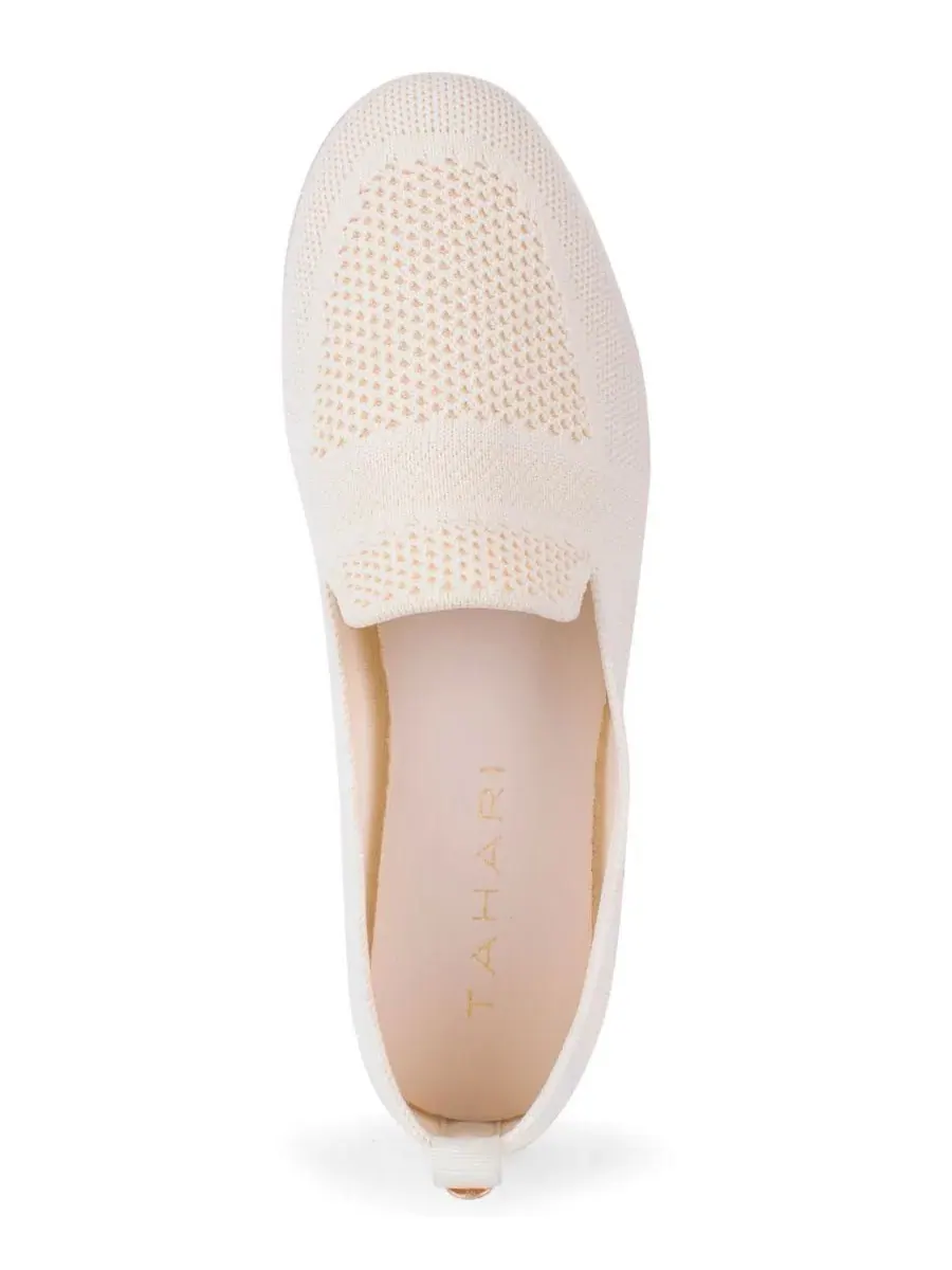 Женские слипоны с вязаным верхом Natalia Knit Slip-On Flats Tahari — изображение 4 из 6, прозрачный