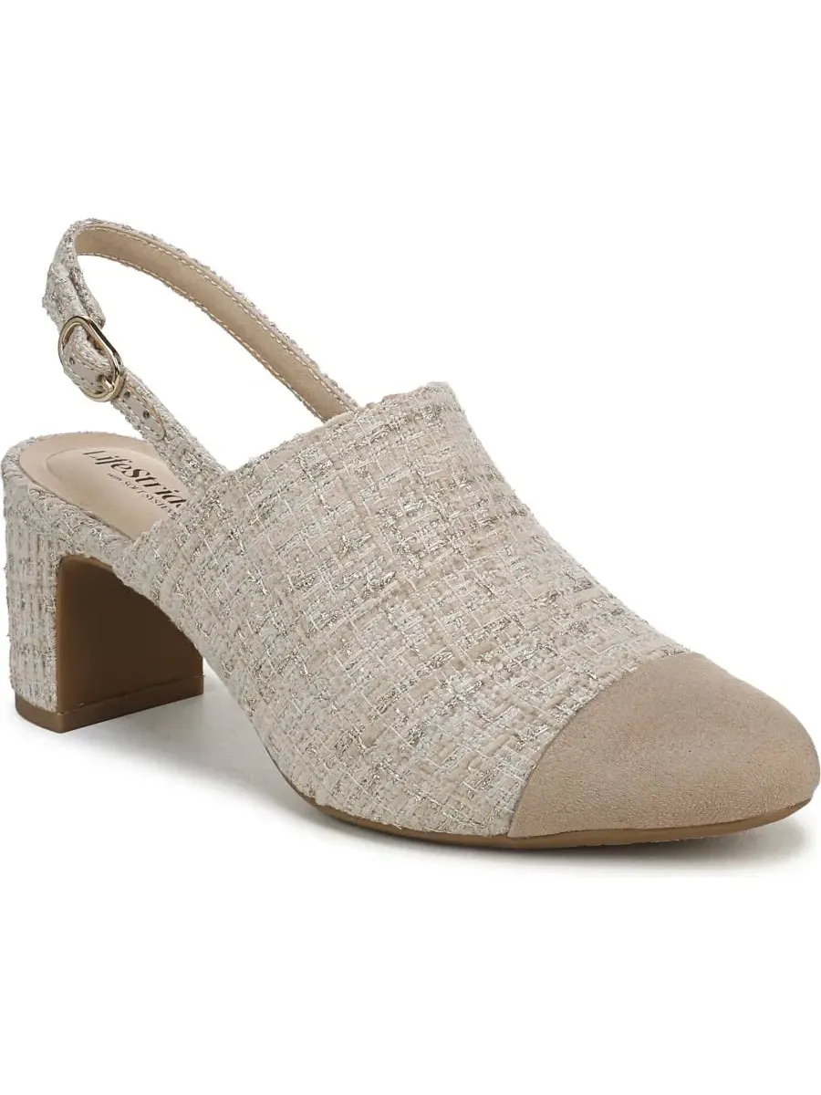 Туфли-лодочки с ремешком Tessa Slingback Pumps LifeStride — изображение 1 из 5, бежевый