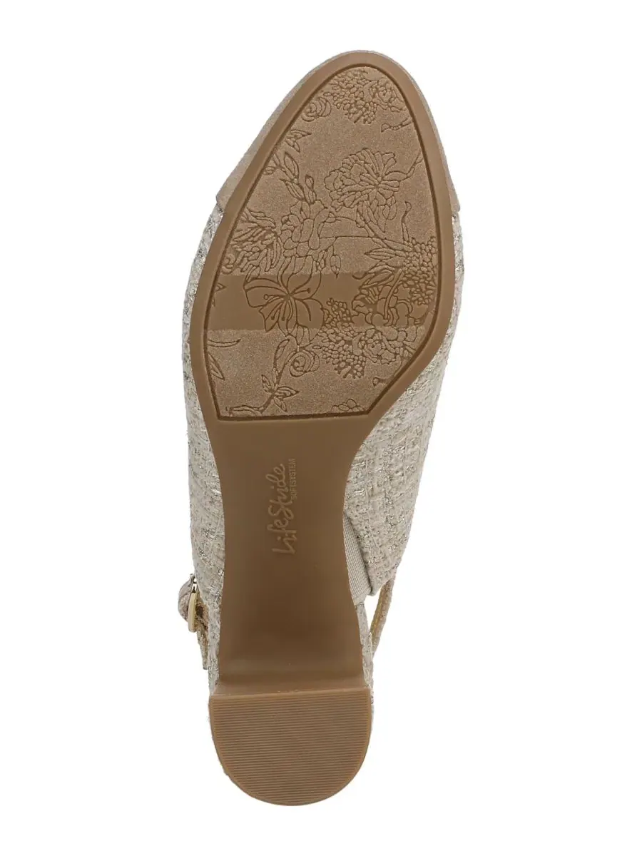 Туфли-лодочки с ремешком Tessa Slingback Pumps LifeStride — изображение 5 из 5, бежевый