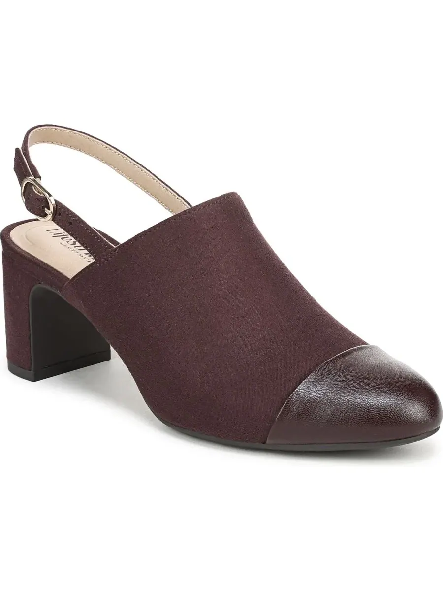 Туфли-лодочки Tessa Slingback LifeStride, Chocolate Plum Microsuede — изображение 1 из 5