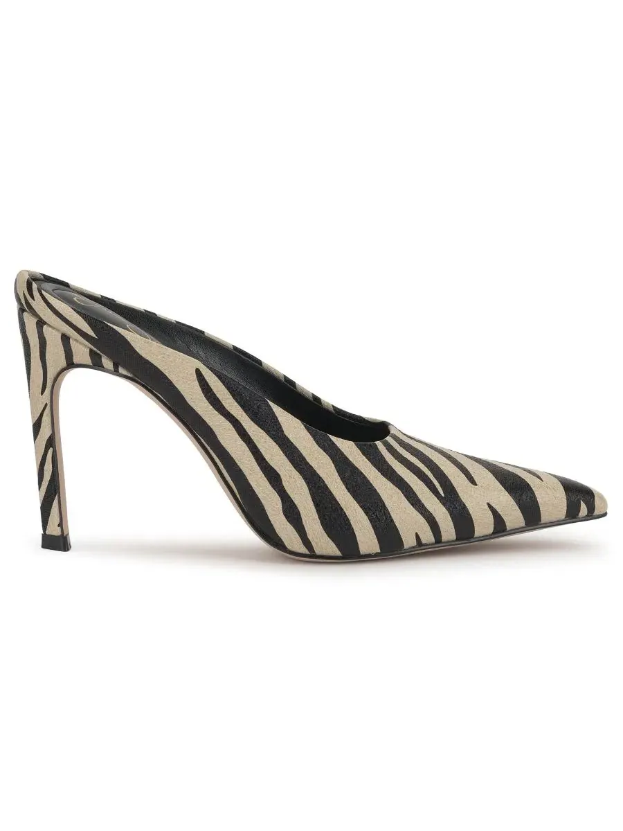 Мюли на каблуке-шпильке с острым мысом Wilix Jessica Simpson, Bone Combo Zebra — изображение 2 из 5