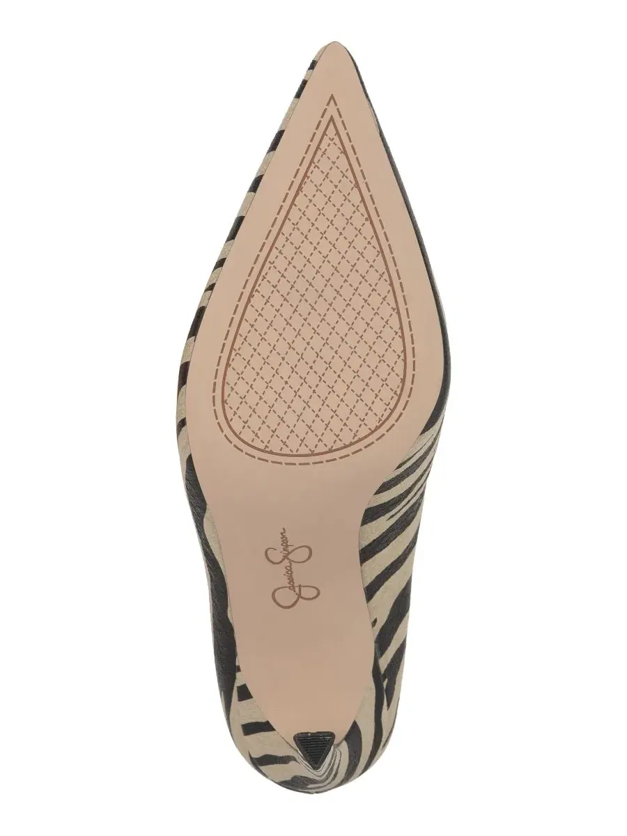 Мюли на каблуке-шпильке с острым мысом Wilix Jessica Simpson, Bone Combo Zebra — изображение 5 из 5