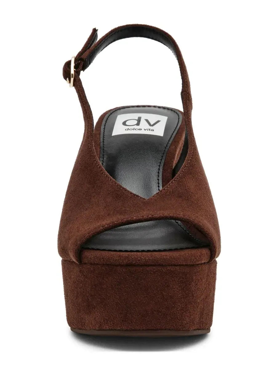 Сандалии на платформе и каблуке Wildan Slingback DV Dolce Vita — изображение 6 из 7, коричневый
