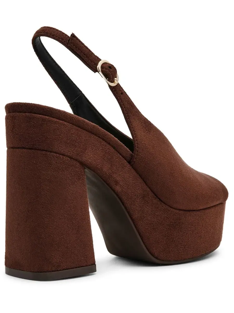 Сандалии на платформе и каблуке Wildan Slingback DV Dolce Vita — изображение 7 из 7, коричневый