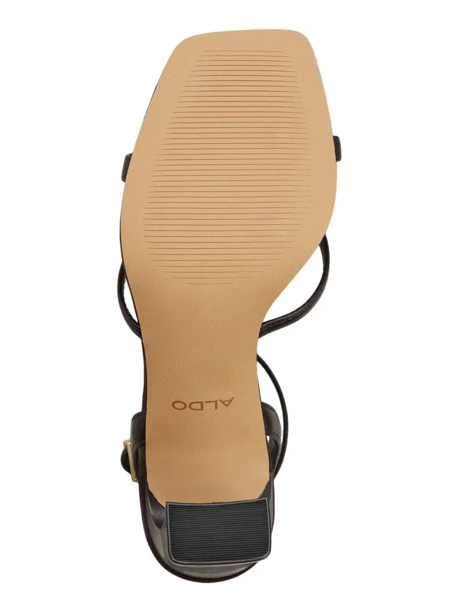 Женские босоножки на каблуке с квадратным носком Stellare ALDO — изображение 5 из 5, темный коричневый
