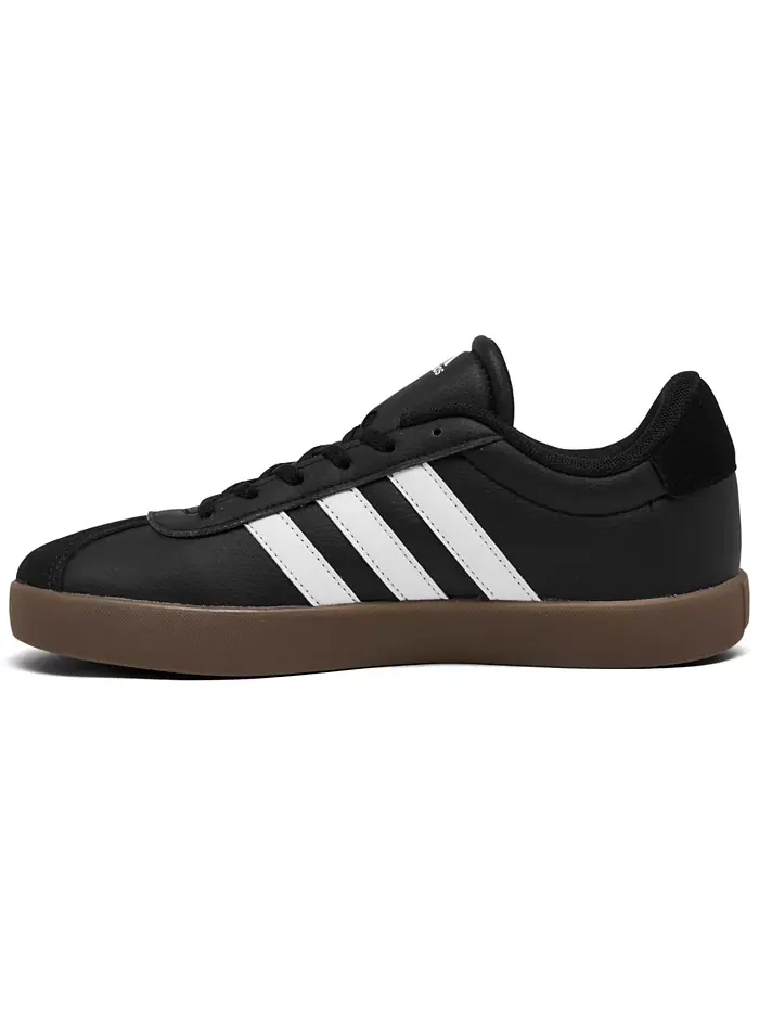 Кроссовки VL Court 3.0 для подростков от Finish Line adidas — изображение 3 из 6, черный белый