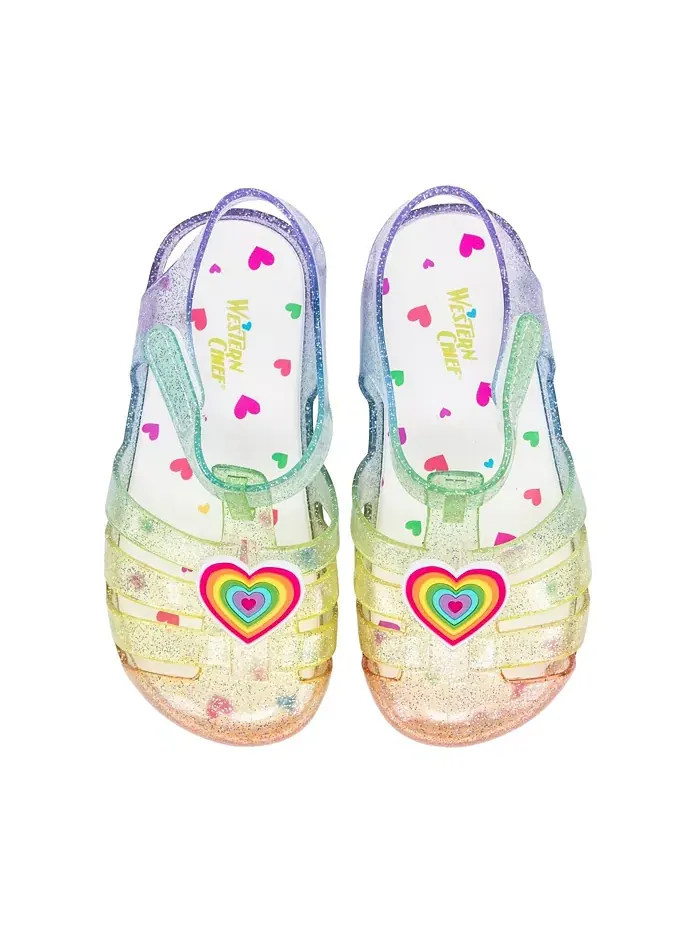 Детские босоножки Wonder Everglitter Heart с подсветкой Western Chief — изображение 4 из 4, мульти