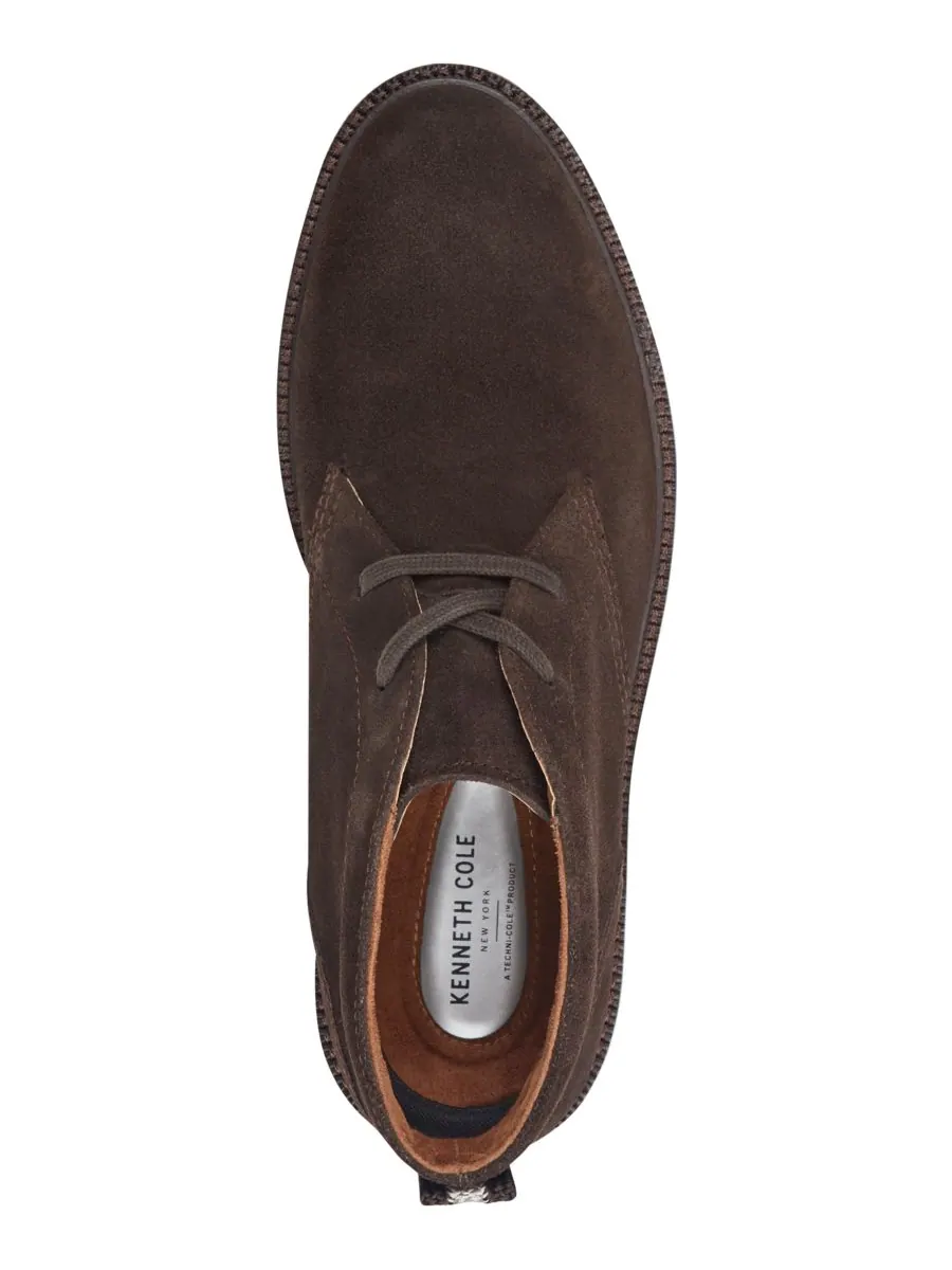 Мужские ботинки-чукка Wilhem на шнуровке Kenneth Cole New York — изображение 4 из 5, темный коричневый