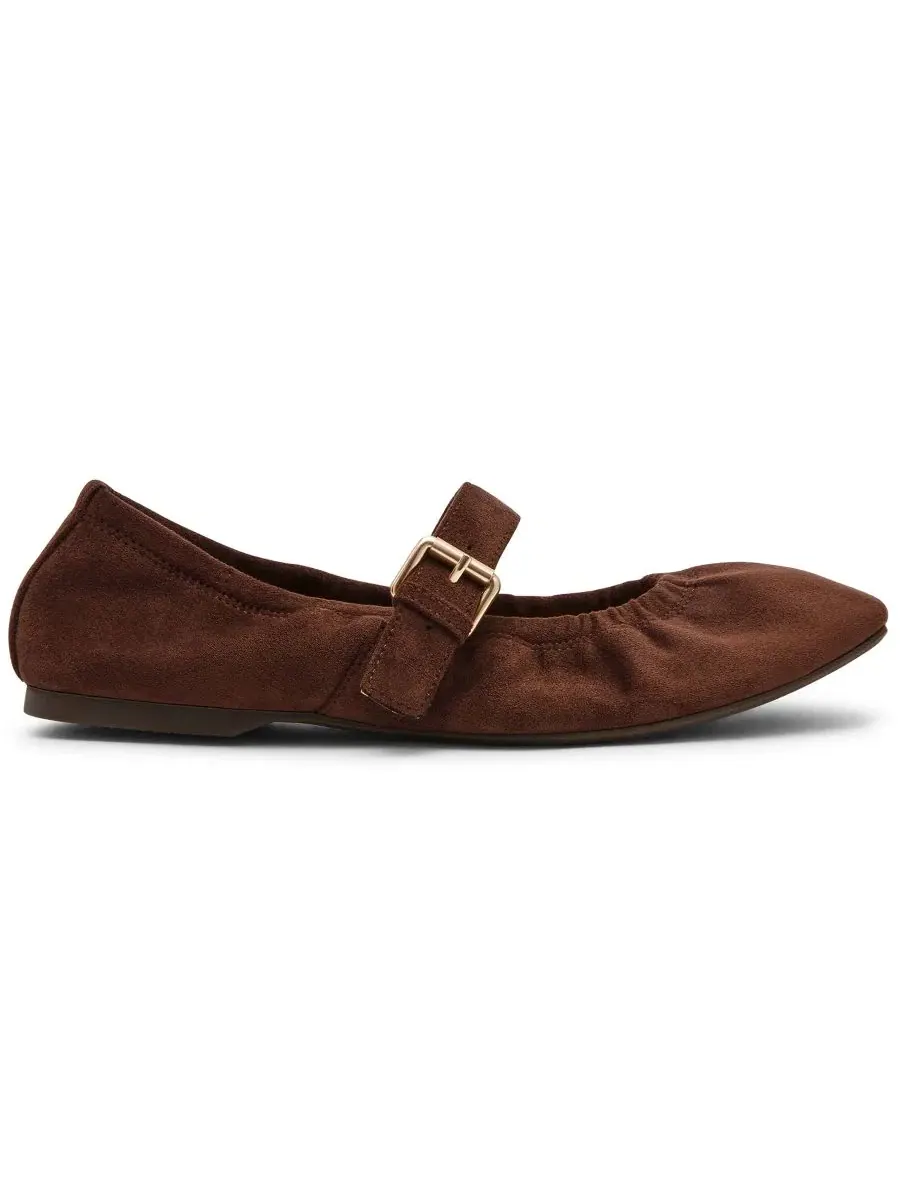 Балетки Marria Scrunched Mary Jane DV Dolce Vita — изображение 2 из 5, коричневый