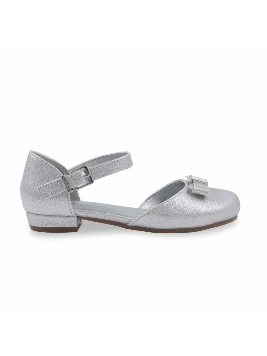 Туфли Мэри-Джейн с пряжкой и бантом Silver Kenneth Cole Reaction — изображение 2 из 7, серебряный