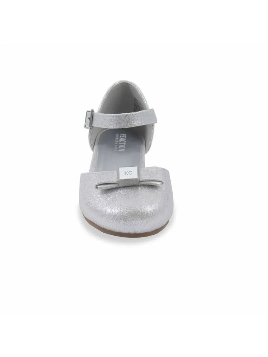Туфли Мэри-Джейн с пряжкой и бантом Silver Kenneth Cole Reaction — изображение 3 из 7, серебряный