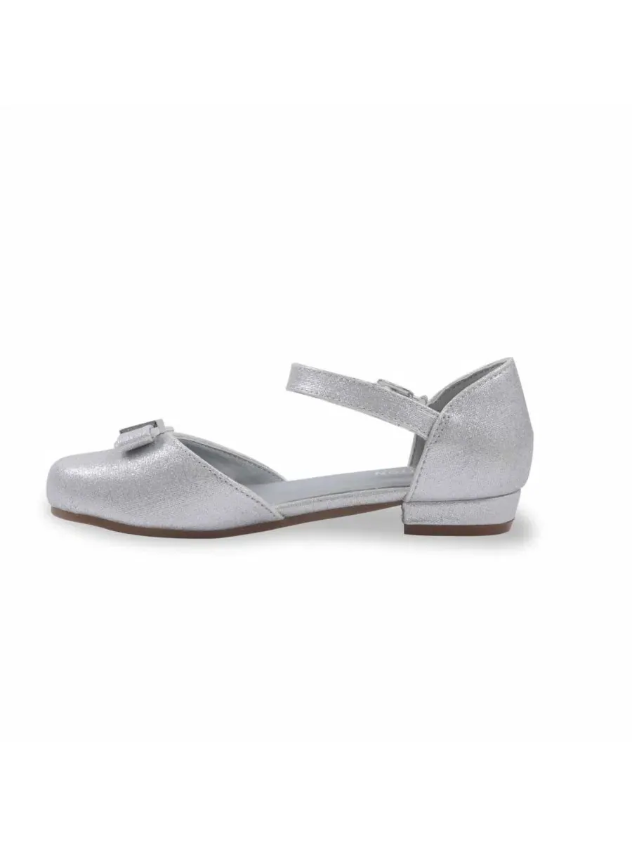 Туфли Мэри-Джейн с пряжкой и бантом Silver Kenneth Cole Reaction — изображение 4 из 7, серебряный