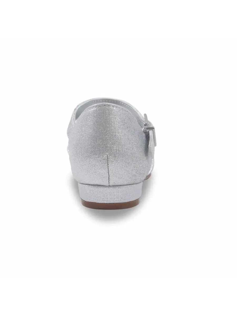 Туфли Мэри-Джейн с пряжкой и бантом Silver Kenneth Cole Reaction — изображение 6 из 7, серебряный