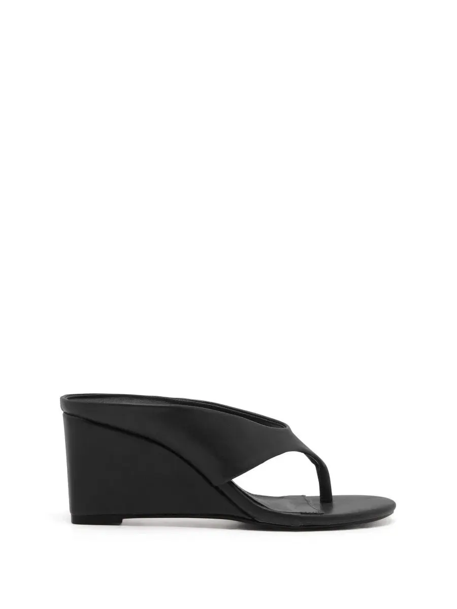Босоножки на танкетке Sera Wedge Thong Heel Therapy Australia — изображение 2 из 8, черный