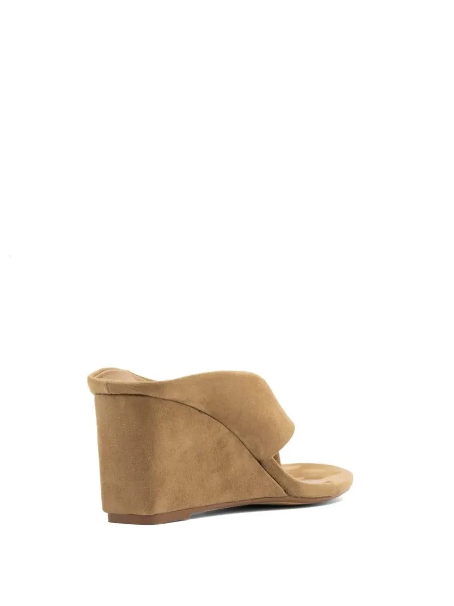 Босоножки на танкетке с широкими ремешками Sera Round Toe Wedge Thong Heel Therapy Australia — изображение 3 из 6
