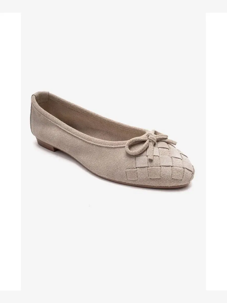 Балетки с круглым носком из натуральной кожи Nopos Forever & Always Shoes