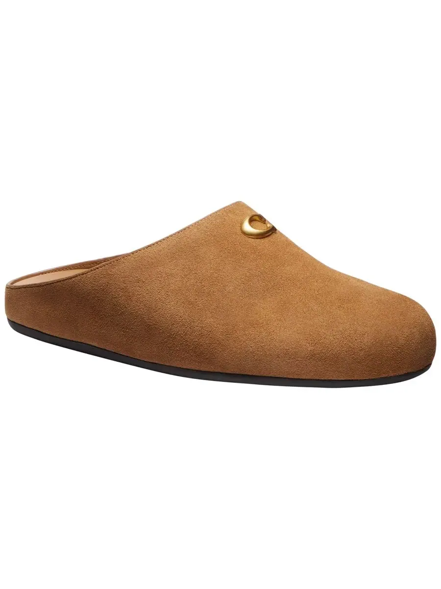 Женские мюли COACH Sculpted C Soft с закругленным носком, Coconut Suede