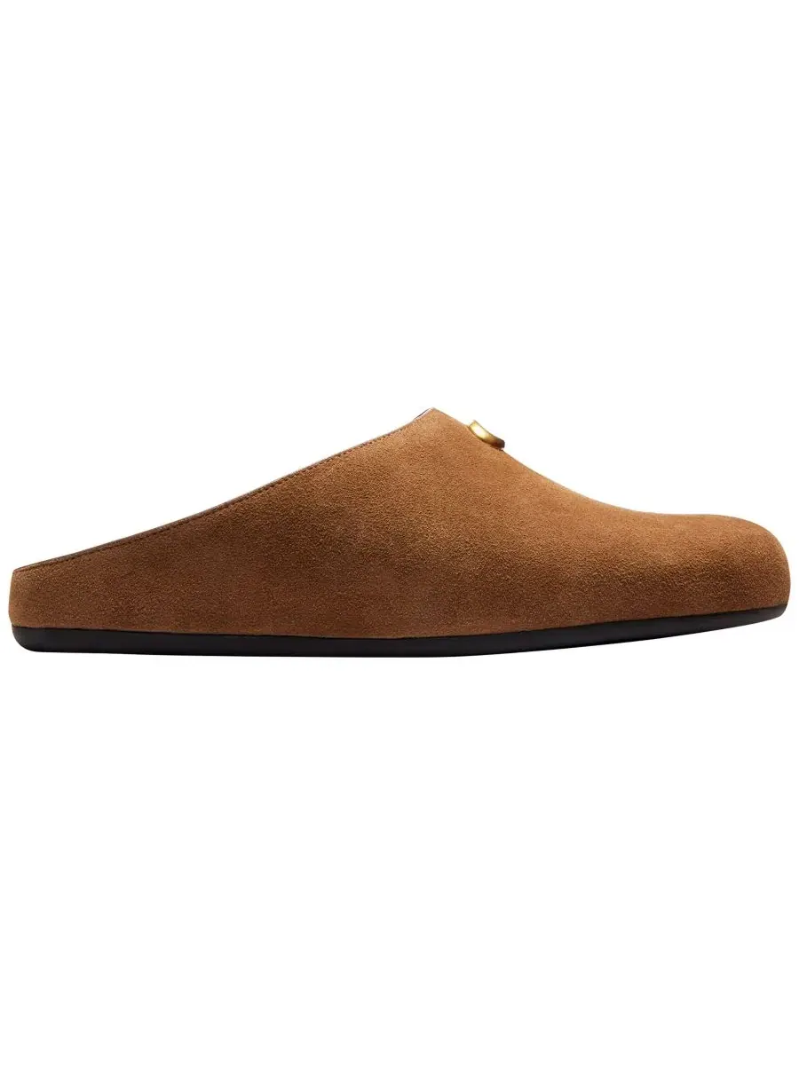 Женские мюли COACH Sculpted C Soft с закругленным носком, Coconut Suede — изображение 2 из 6